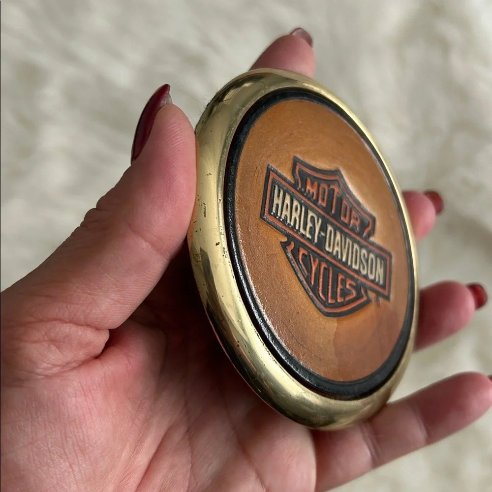 Harley-Davidson vintage Eagle Coasters in Orange and Brown